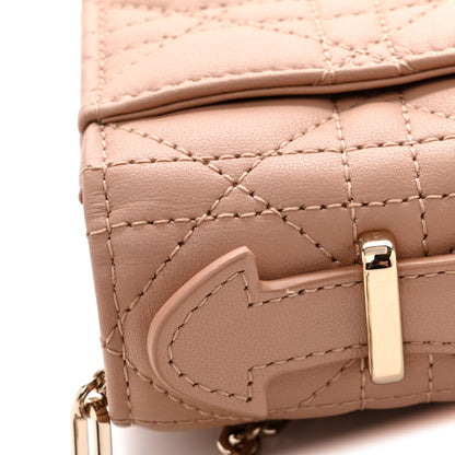 Lambskin Cannage Mini My Dior Bag Rose Des Vents