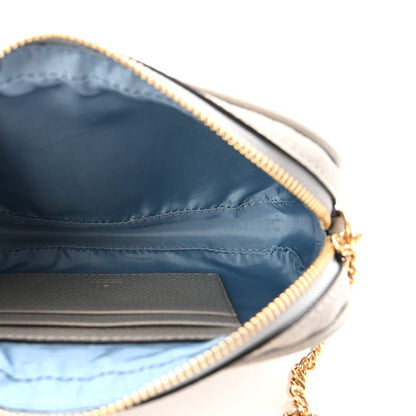 Dollar Calfskin Super Mini GG Marmont Chain Shoulder Bag Deep Grey