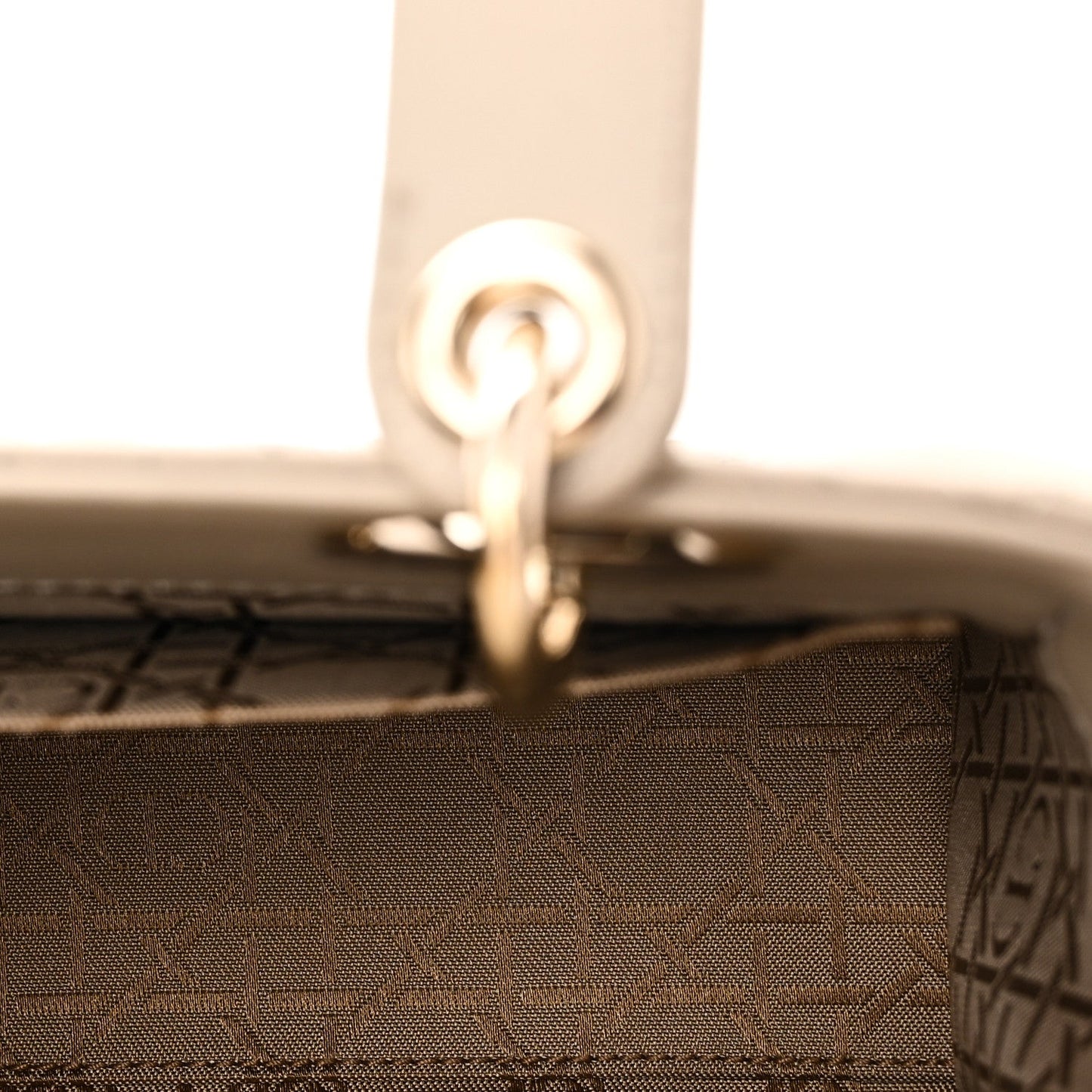 Lambskin Cannage Small My ABCDior Lady Dior Hazelnut