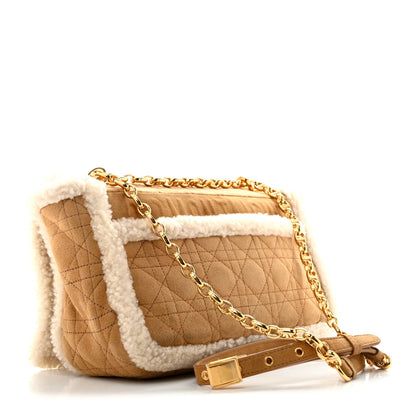 Shearling Cannage Large Caro Bag Camel