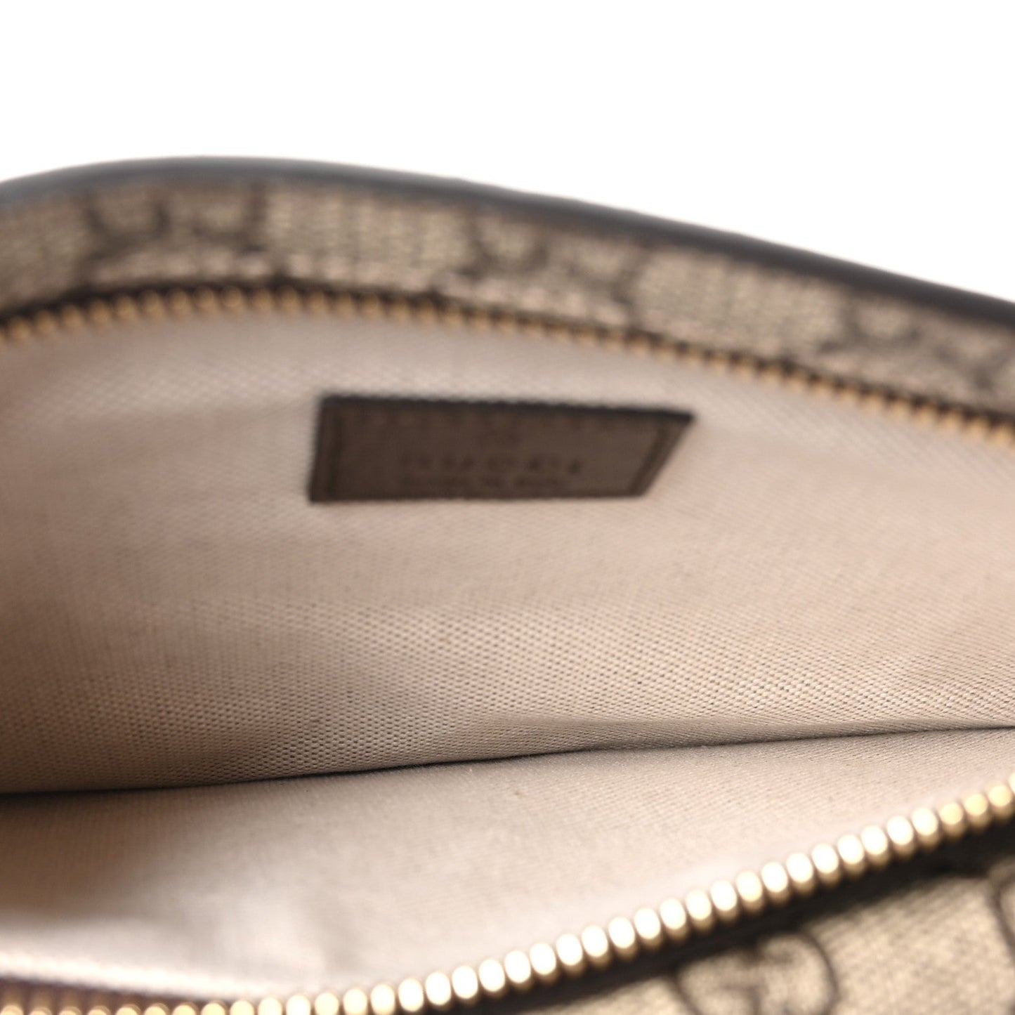 GG Supreme Monogram Textured Dollar Calfskin Blondie Belt Bag Beige Ebony New Acero