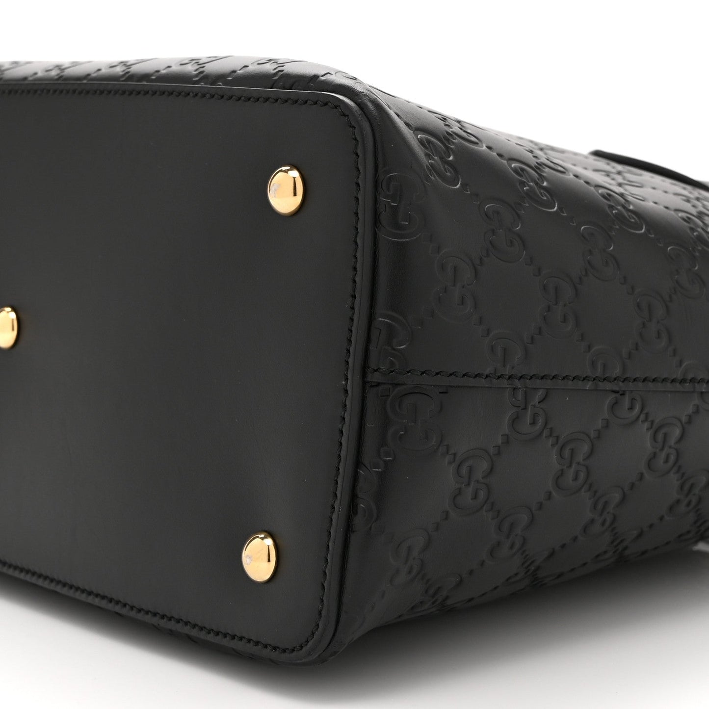 Guccissima Linea A Foldover Tote Black