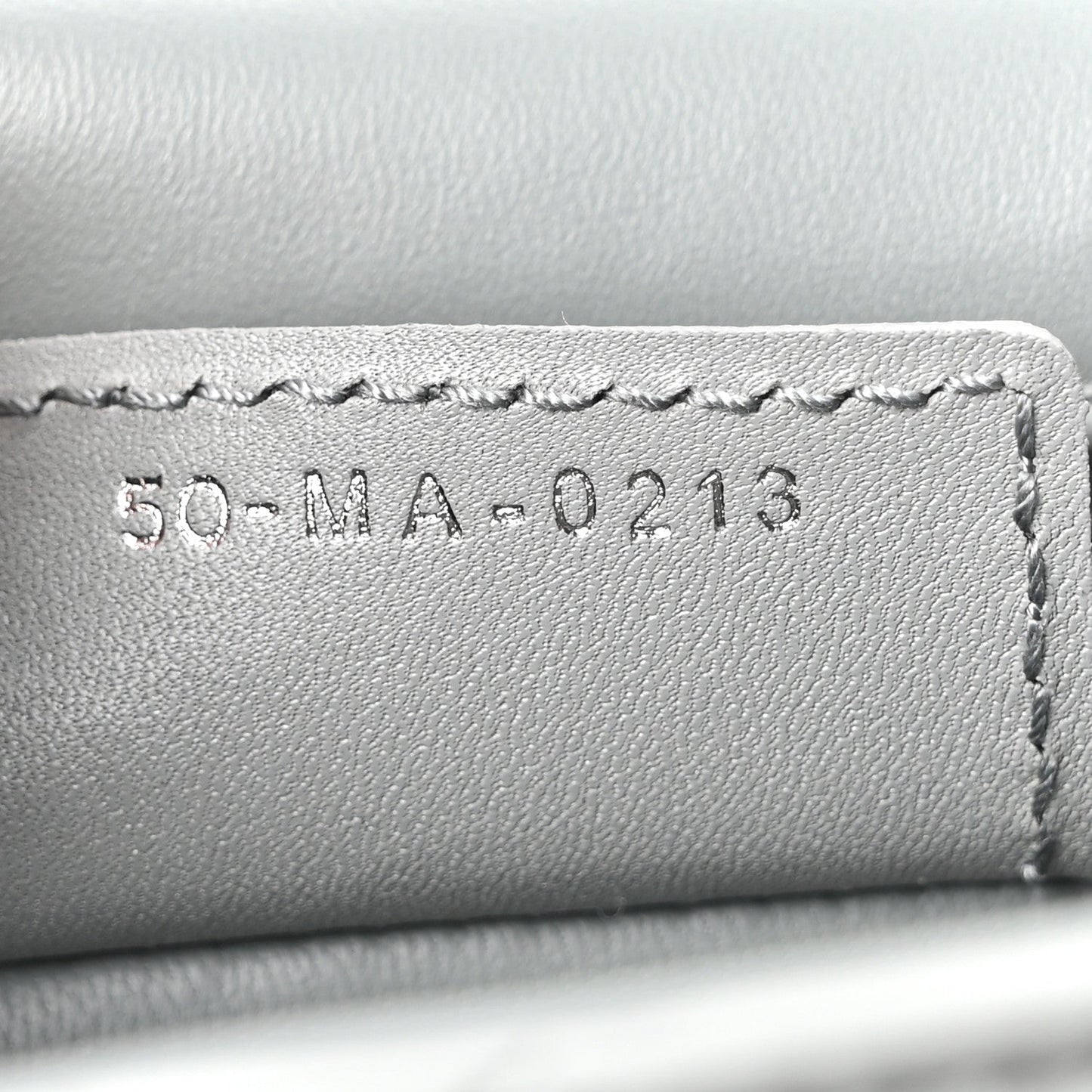 Calfskin Macrocannage Medium Caro Bag Iron Grey