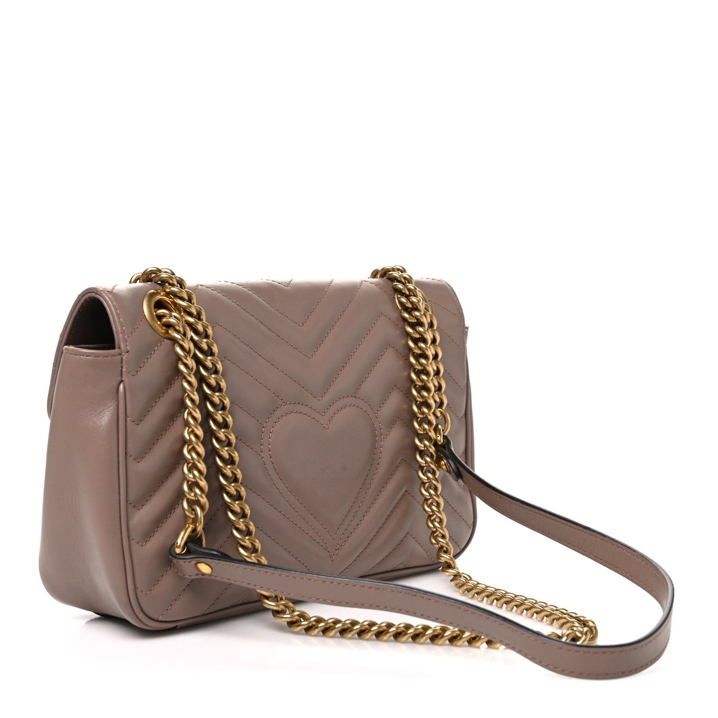 Calfskin Matelasse Small GG Marmont Shoulder Bag Porcelain Rose