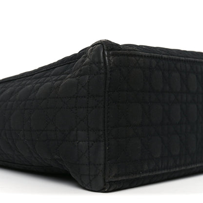 Nylon Cannage Large Lady Dior Black
