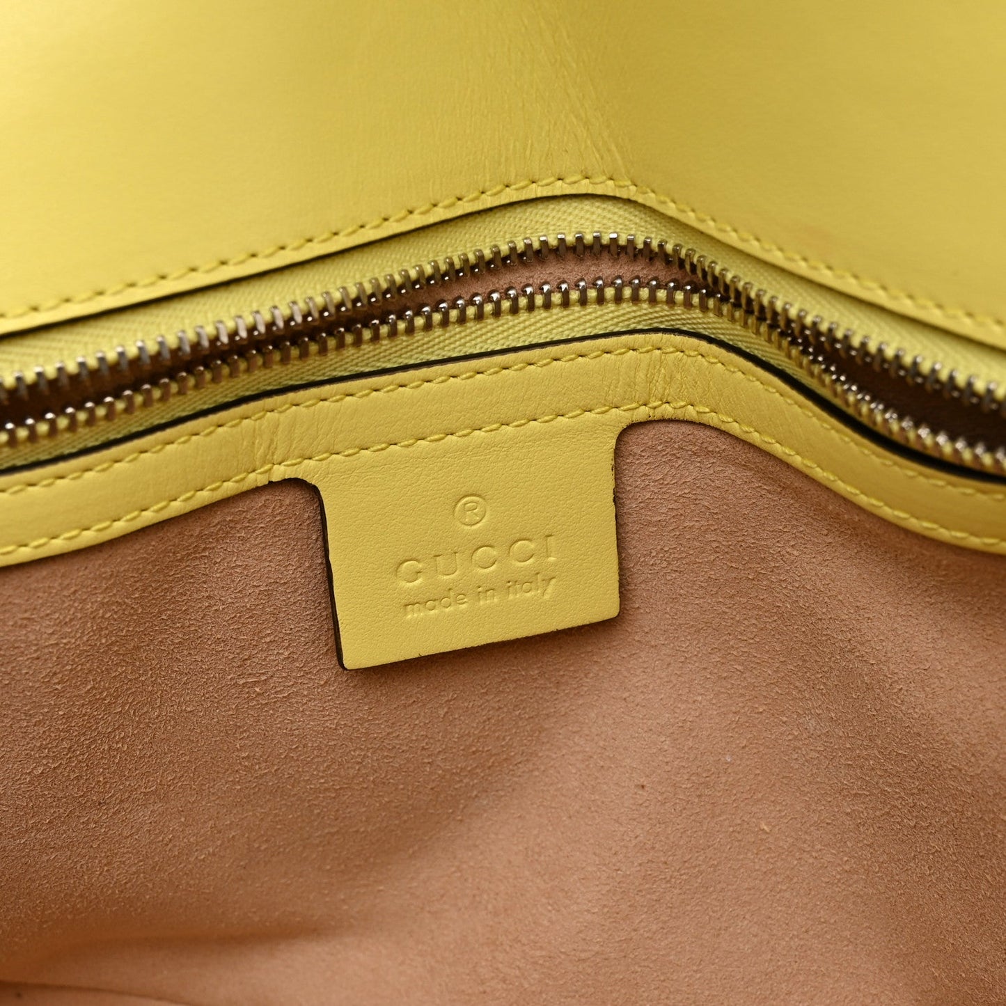 Calfskin Matelasse Small GG Marmont Shoulder Bag Banana