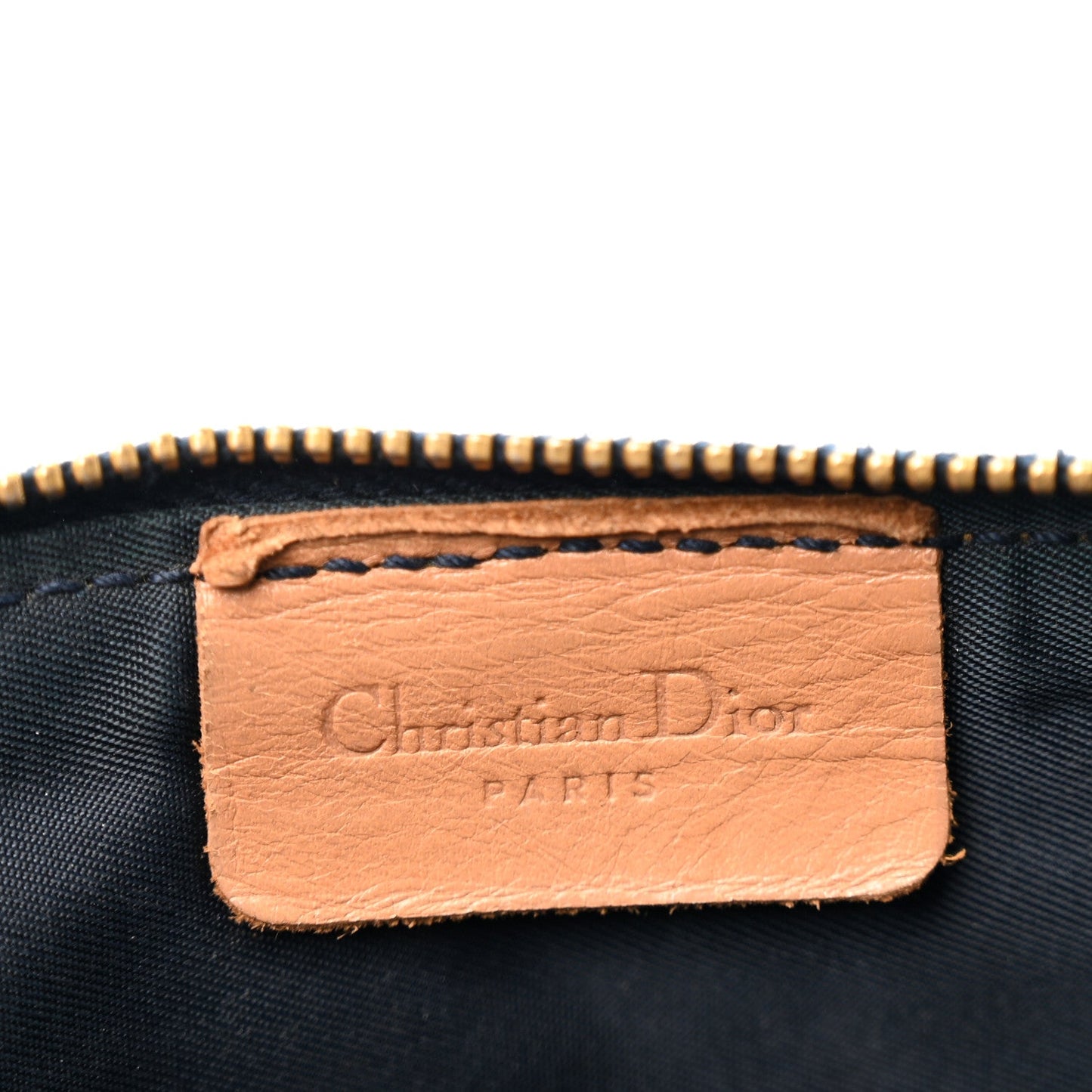 Denim Mini Saddle Pochette Navy