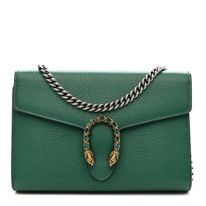 Calfskin Mini Dionysus Chain Wallet Emerald