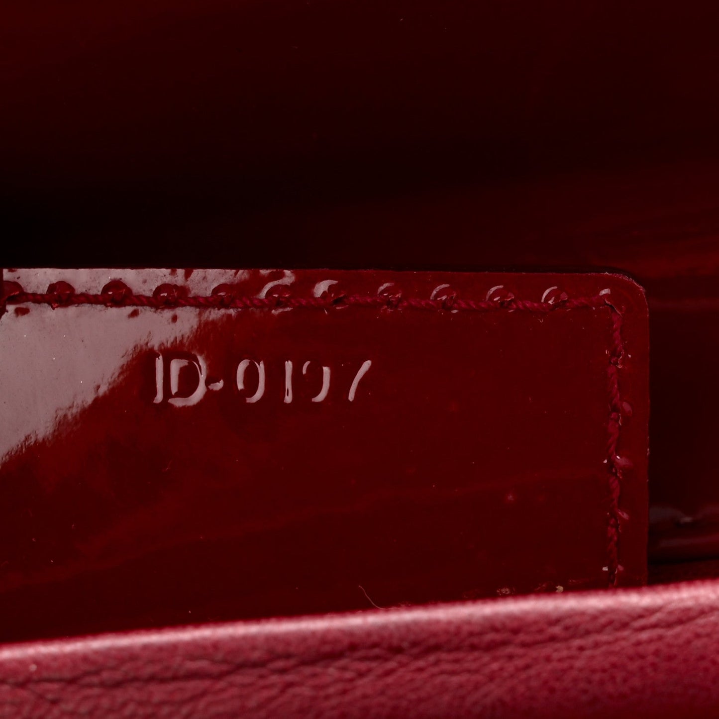 Patent Cannage Medium Lady Dior Red
