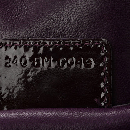 Patent Cannage Lady Dior Chain Wallet Purple