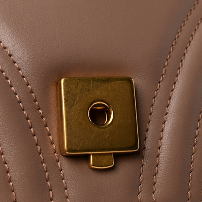 Calfskin Matelasse Small GG Marmont Shoulder Bag Porcelain Rose