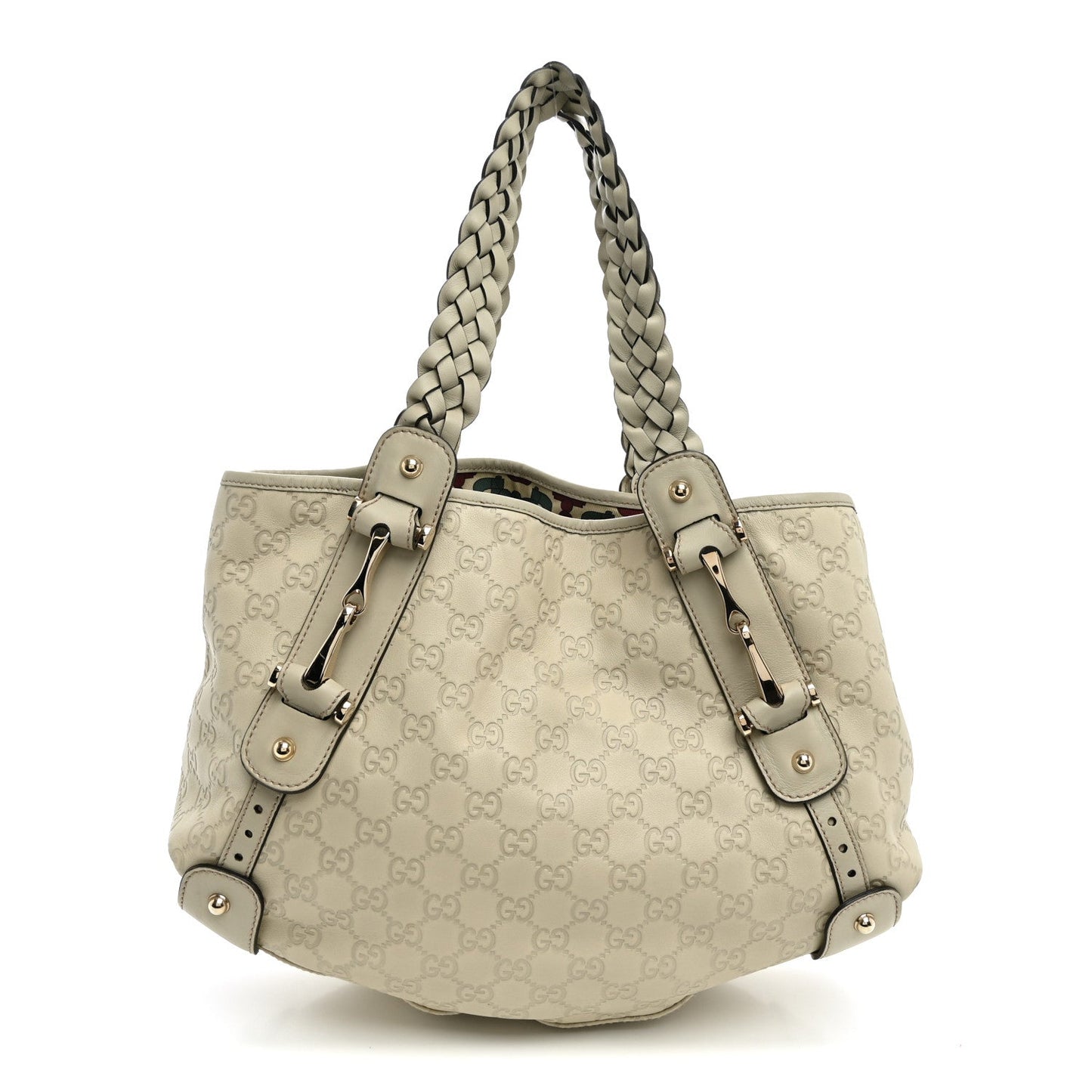Guccissima Small Pelham Shoulder Bag Off White