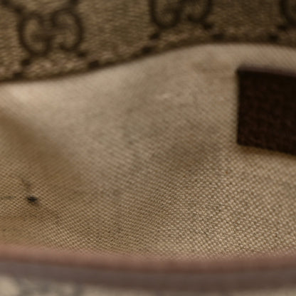 GG Supreme Monogram Neo Vintage Web Belt Bag Brown