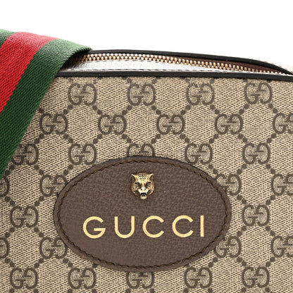 GG Supreme Monogram Web Neo Vintage Shoulder Bag Beige New Acero Crop
