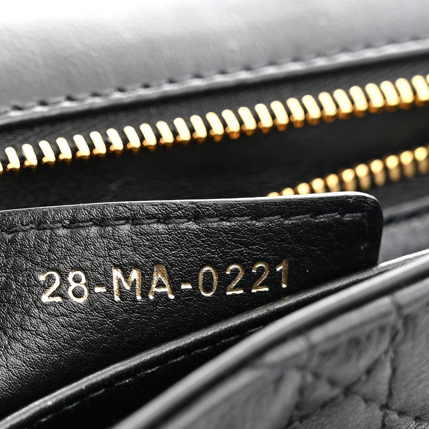 Grained Calfskin Cannage Large Caro Bag Black