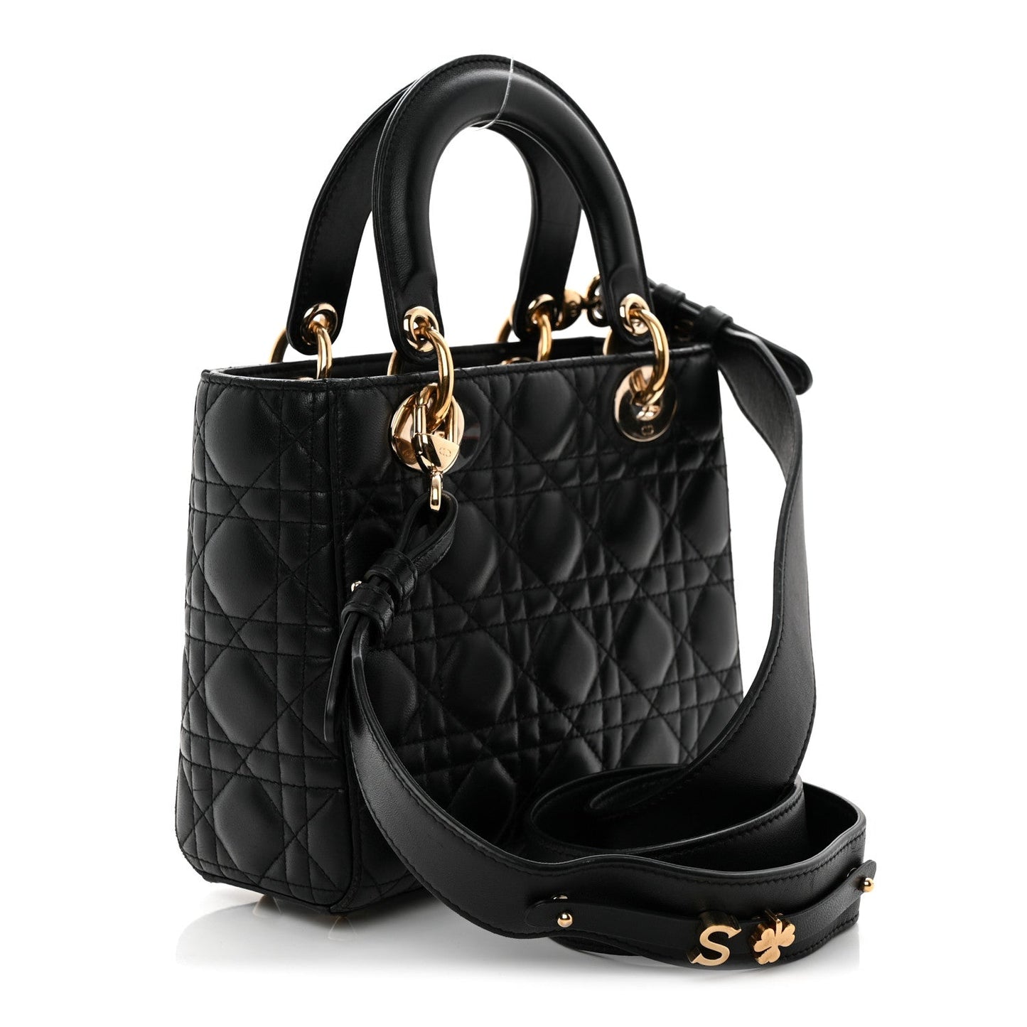 Lambskin Cannage Small My ABCDior Lady Dior Black