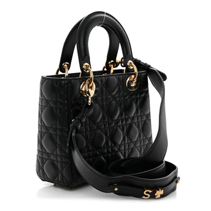Lambskin Cannage Small My ABCDior Lady Dior Black