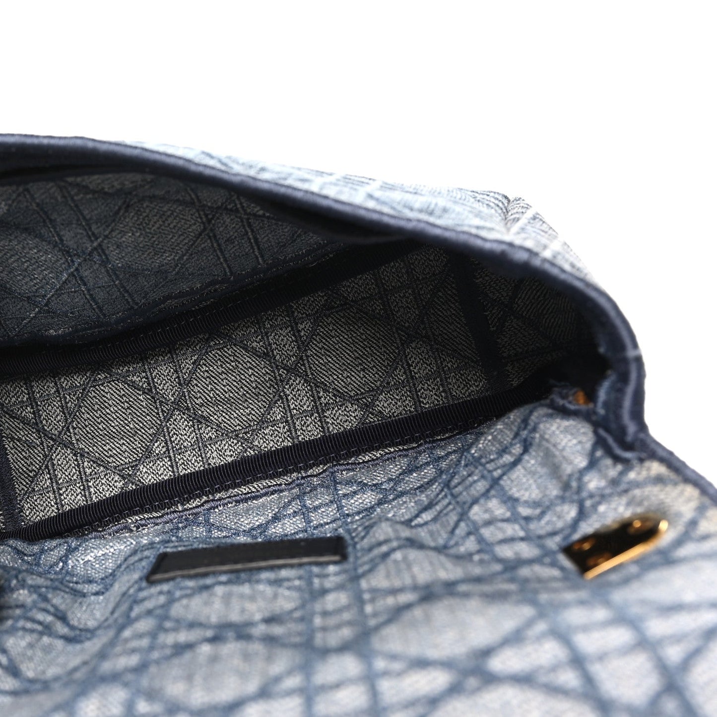 Denim Cannage Small Caro Bag Blue