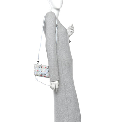 Denim Cannage Embroidered Doves & Roses Dioramour Mini Lady D-Joy Blue Multicolor