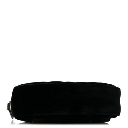 Velvet Matelasse GG Marmont Belt Bag 75 30 Black