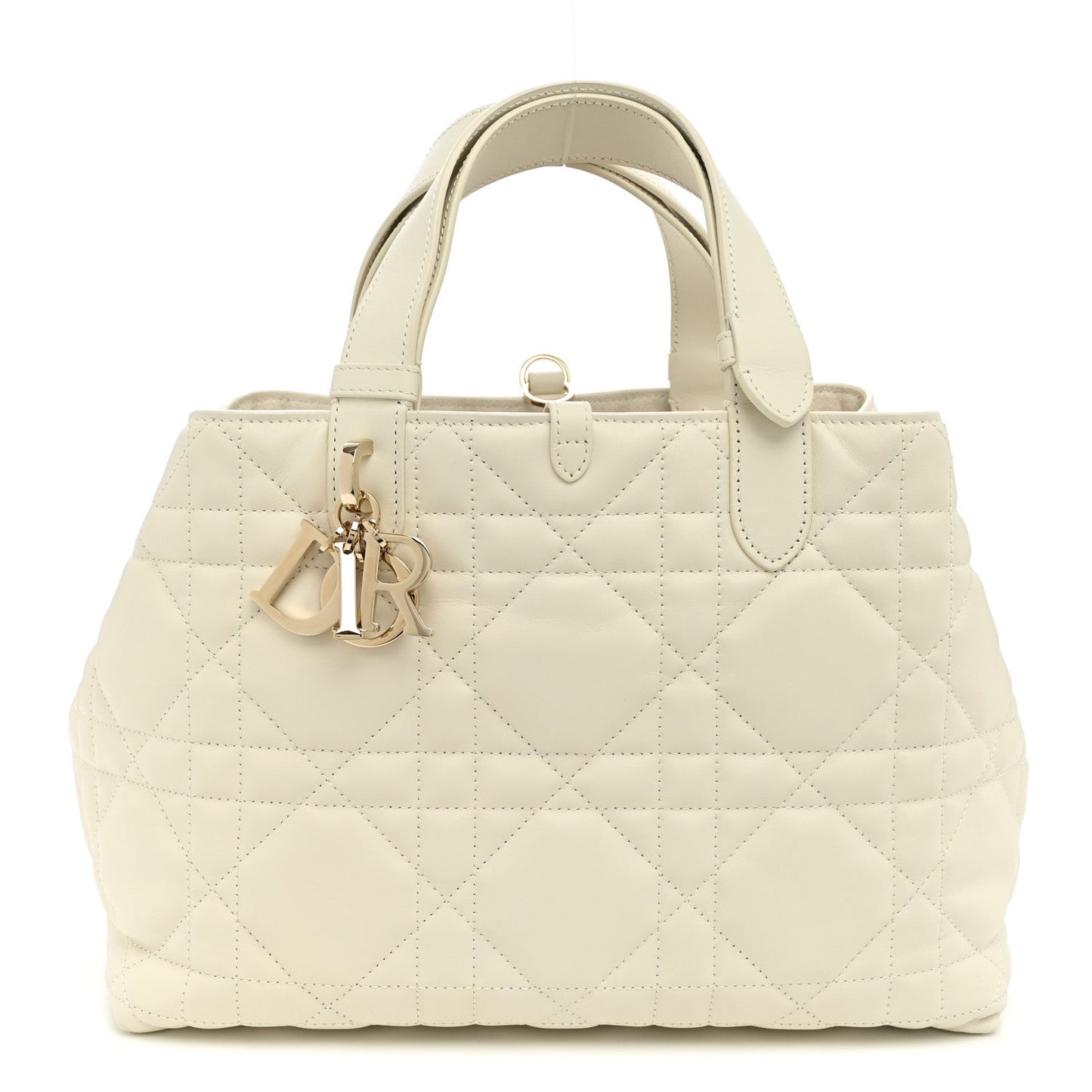 Calfskin Macrocannage Medium Toujours White