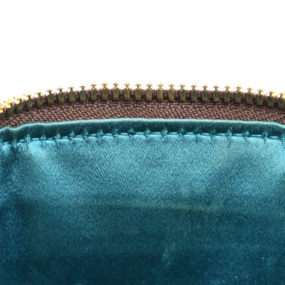 GG Supreme Monogram Textured Dollar Calfskin Web Small Ophidia Dome Shoulder Bag Beige Ebony New Acero