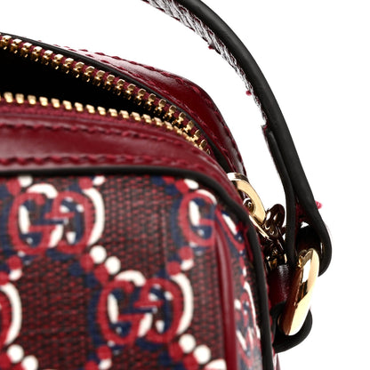 GG Shadow Monogram Ophidia Crossbody Bag Rosso Ancora Red