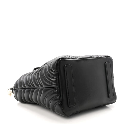 Lambskin Matelasse Small GG Marmont Betty Tote Bag Black