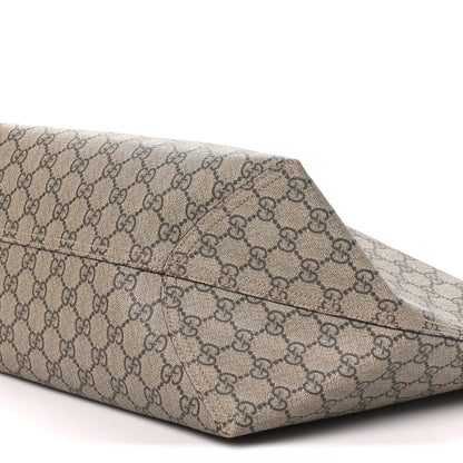 GG Supreme Monogram Medium Ophidia Shopping Tote Ebony