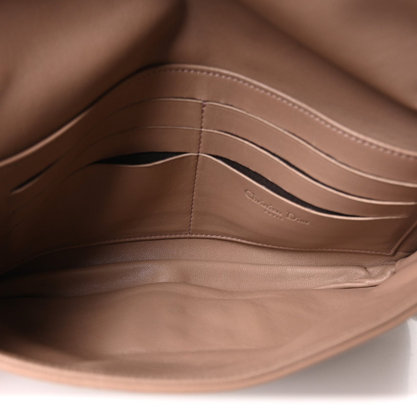 Lambskin Cannage Ruffle New Lock Flap Beige