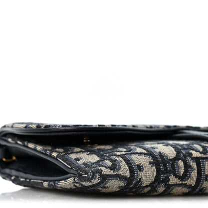 Oblique Small Saddle Chain Pouch Blue