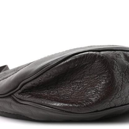 Guccissima Medium Charlotte Hobo Dark Brown