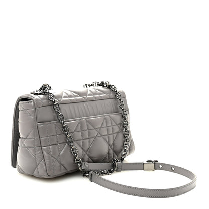 Calfskin Macrocannage Medium Caro Bag Iron Grey