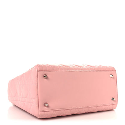Lambskin Cannage Medium Lady Dior Light Pink