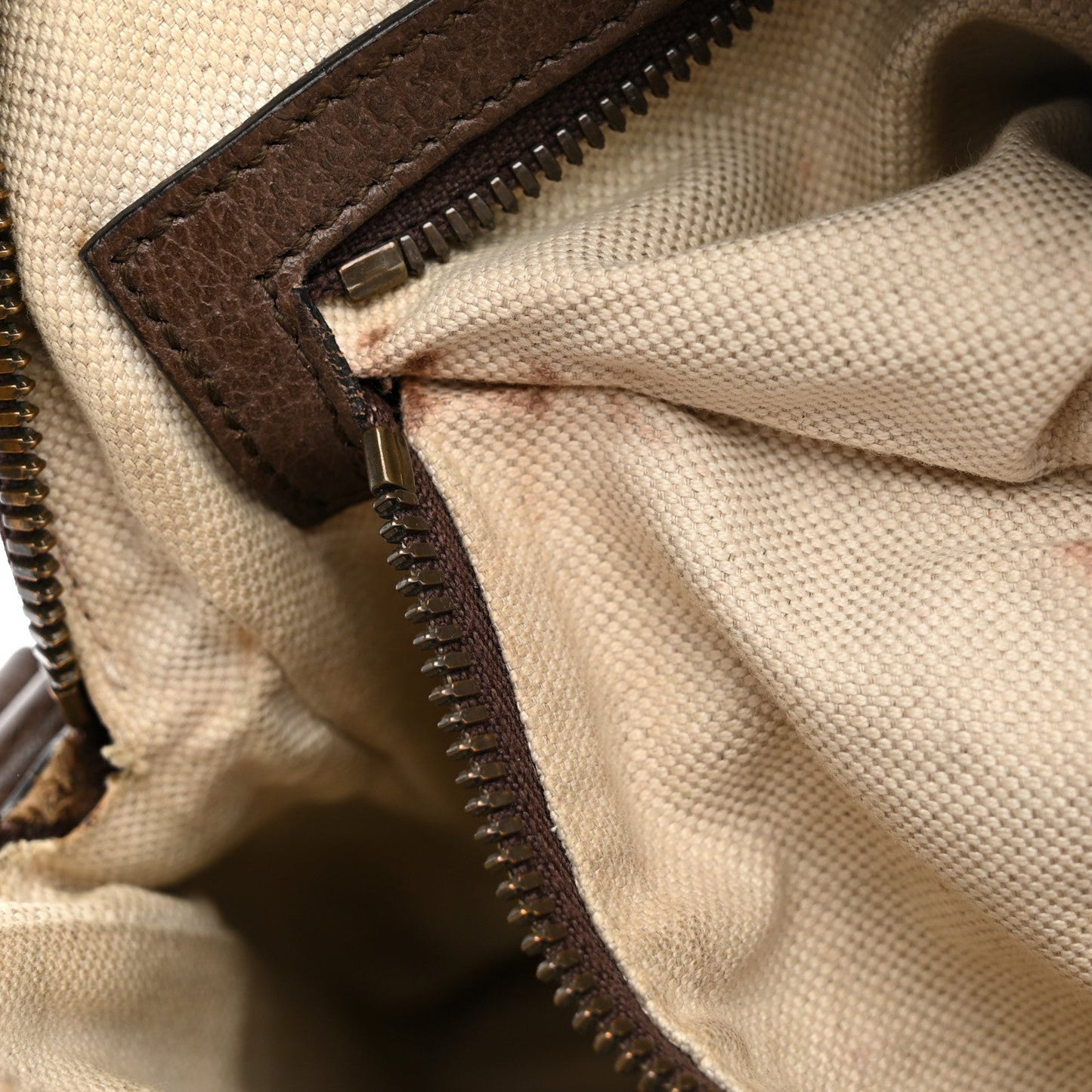 GG Supreme Monogram Web Small Ophidia Messenger Bag Brown