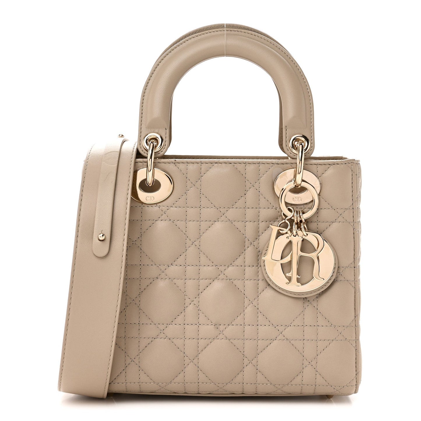 Lambskin Cannage Small My ABCDior Lady Dior Hazelnut