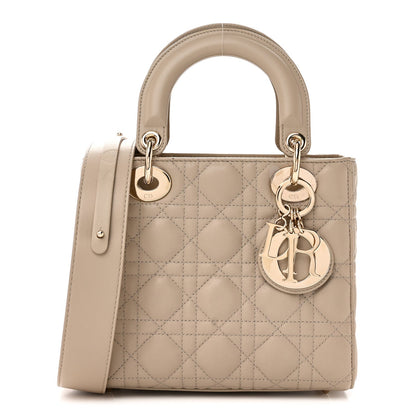 Lambskin Cannage Small My ABCDior Lady Dior Hazelnut