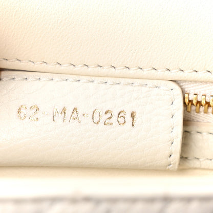Calfskin Cannage Dioramour Heart Small Caro White Red