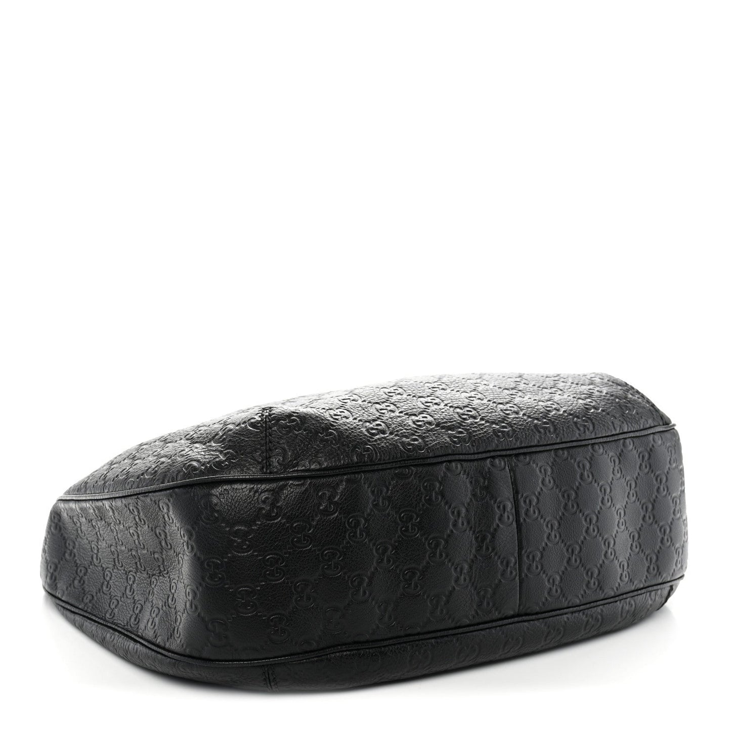 Guccissima Large New Ladies Web Hobo Black