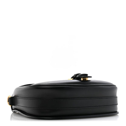 Box Calfskin Medium Bobby Flap Black