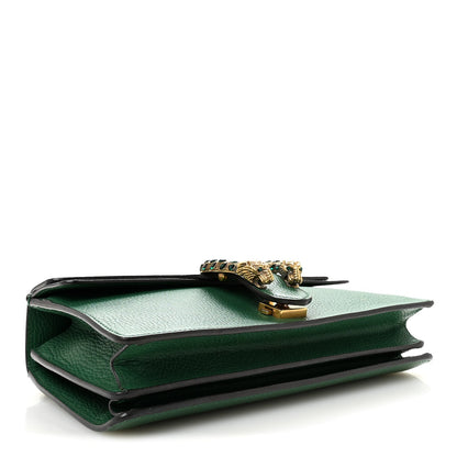 Pebbled Calfskin Small Dionysus Shoulder Bag Emerald