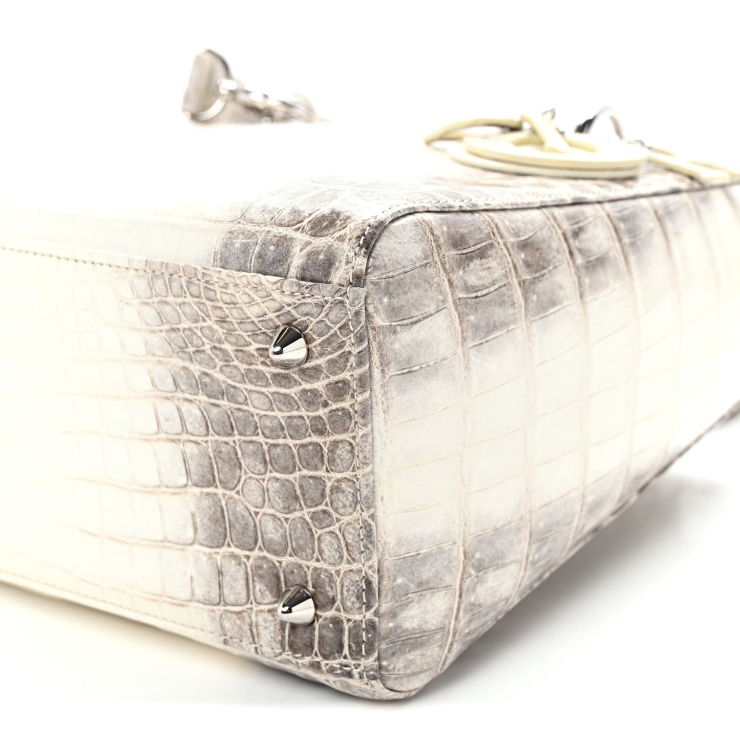Niloticus Crocodile Himalaya Medium Lady Dior Latte