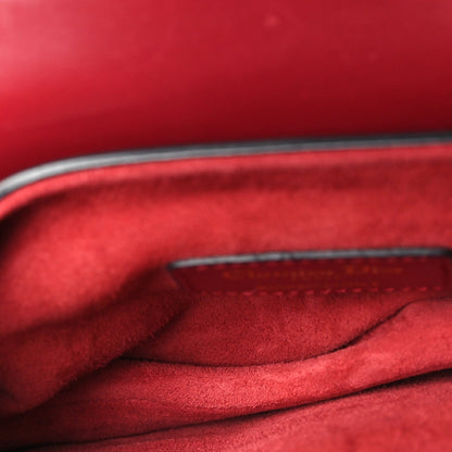 Calfskin Mini Saddle Bag Red