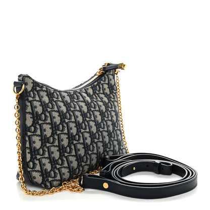 Oblique 30 Montaigne Diorling Mini Bag With Chain Blue