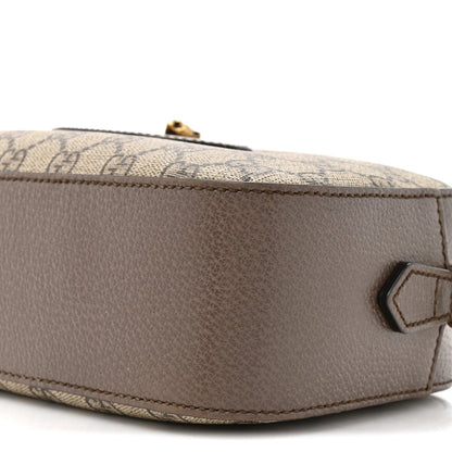 GG Supreme Monogram Web Neo Vintage Shoulder Bag Beige New Acero Crop