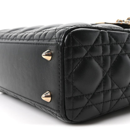 Lambskin Cannage Small My ABCDior Lady Dior Black
