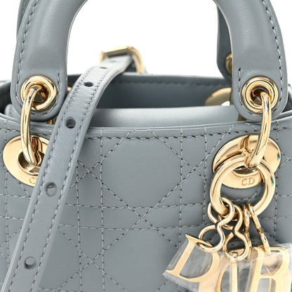 Lambskin Cannage Micro Lady Dior Cloud Blue Cloud Blue