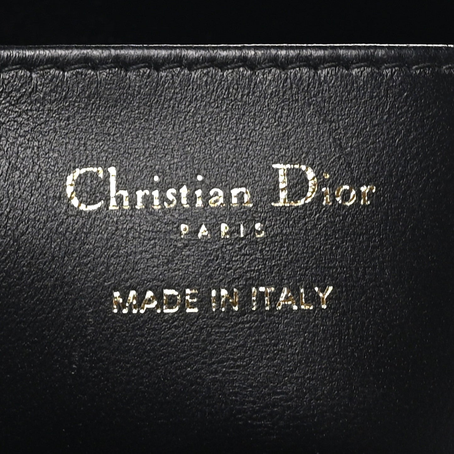 Calfskin Macrocannage Miss Caro Diorling Mini Bag with Chain Black