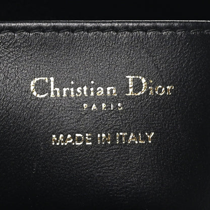 Calfskin Macrocannage Miss Caro Diorling Mini Bag with Chain Black