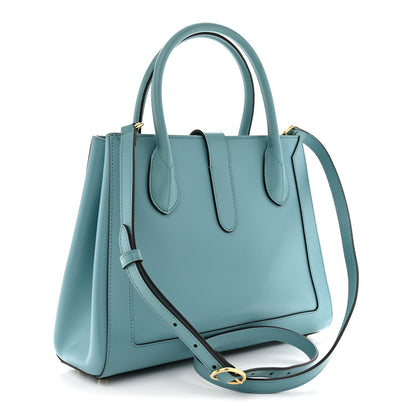 Boarded Plutone Calfskin Medium Jackie 1961 Tote Dusty Azure
